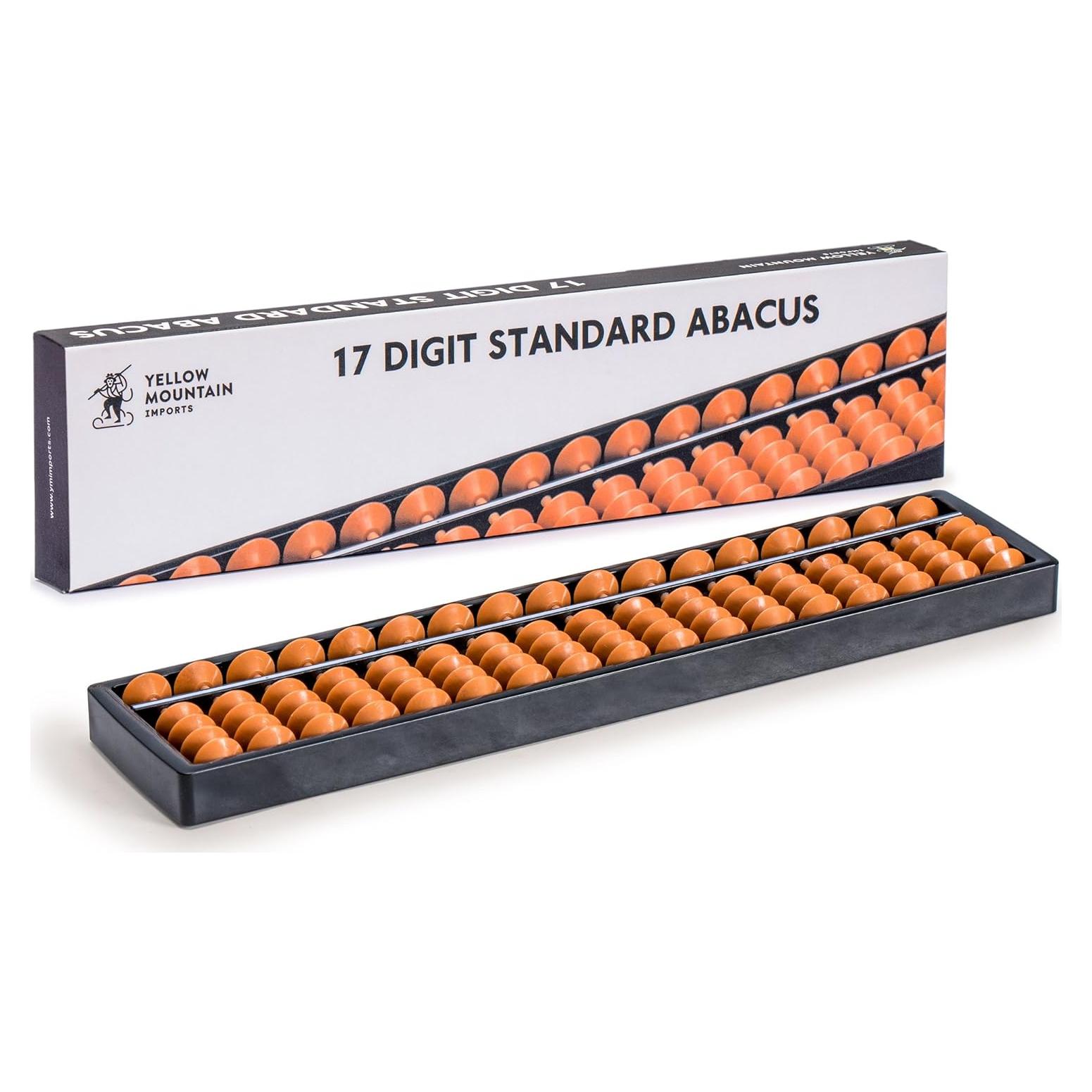 Ábaco Soroban Profesional Yellow Mountain 17 Columnas 26.7 cm