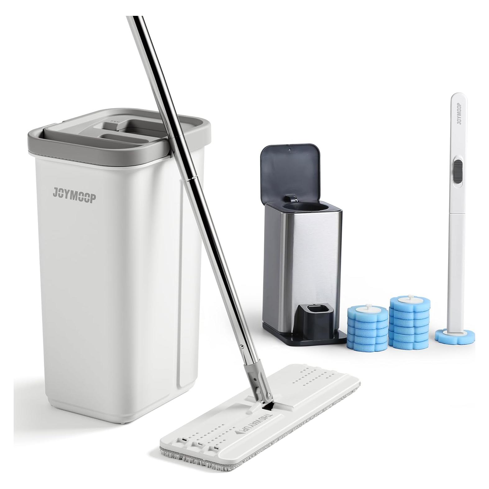 Juego de Limpieza JOYMOOP: Mopa, Cubo y Cepillo Inodoro