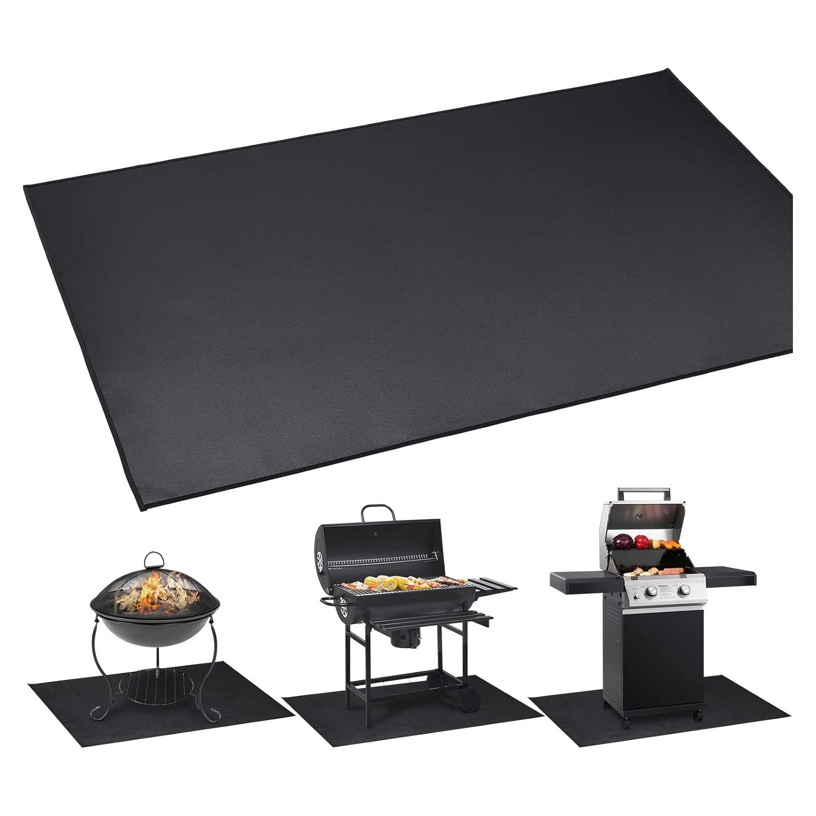 Alfombrilla para Parrilla Cvtayn 106.68x76.2 cm Resistente al Fuego
