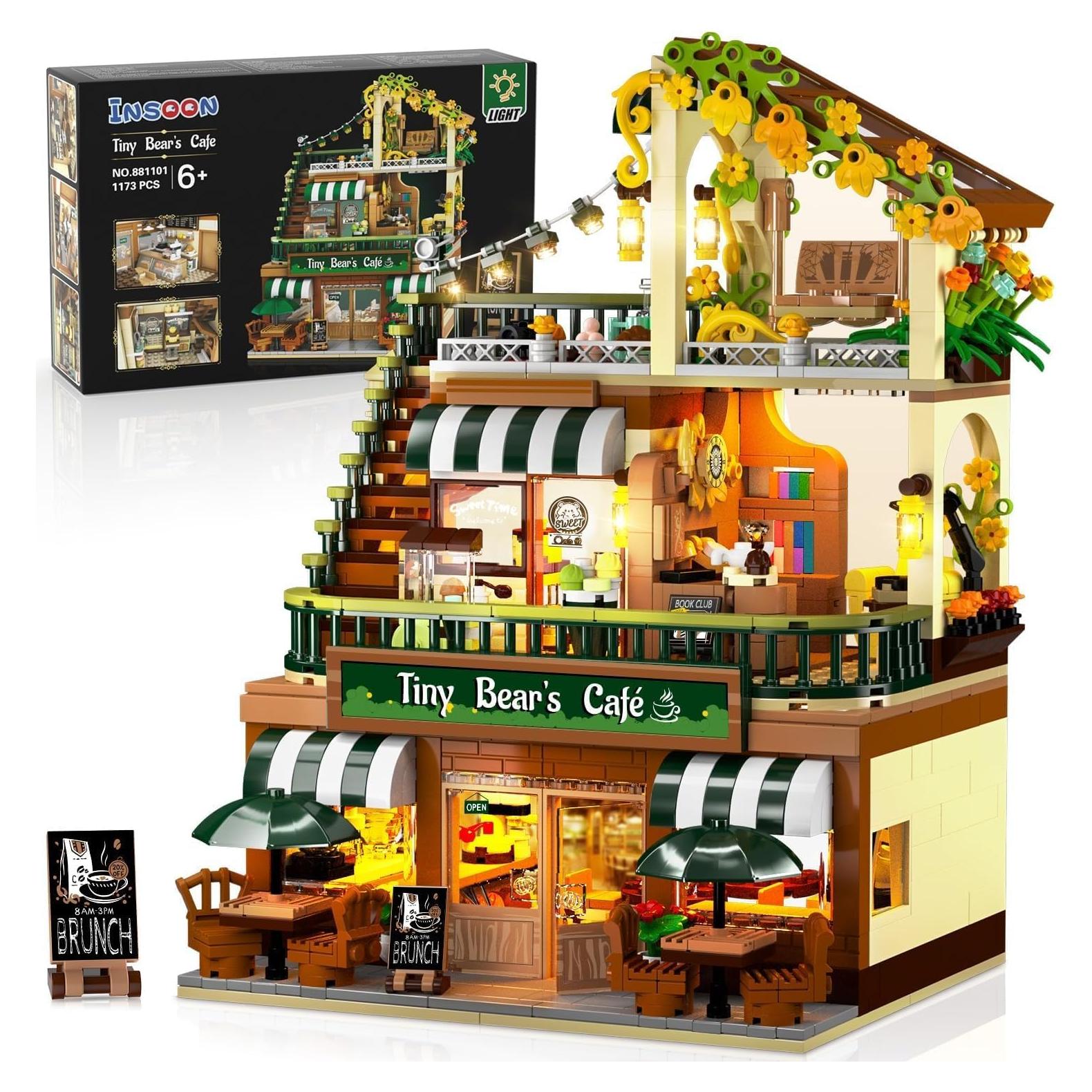 Juego de Construcción Cafetería INSOON 1173 PZS con Luz LED