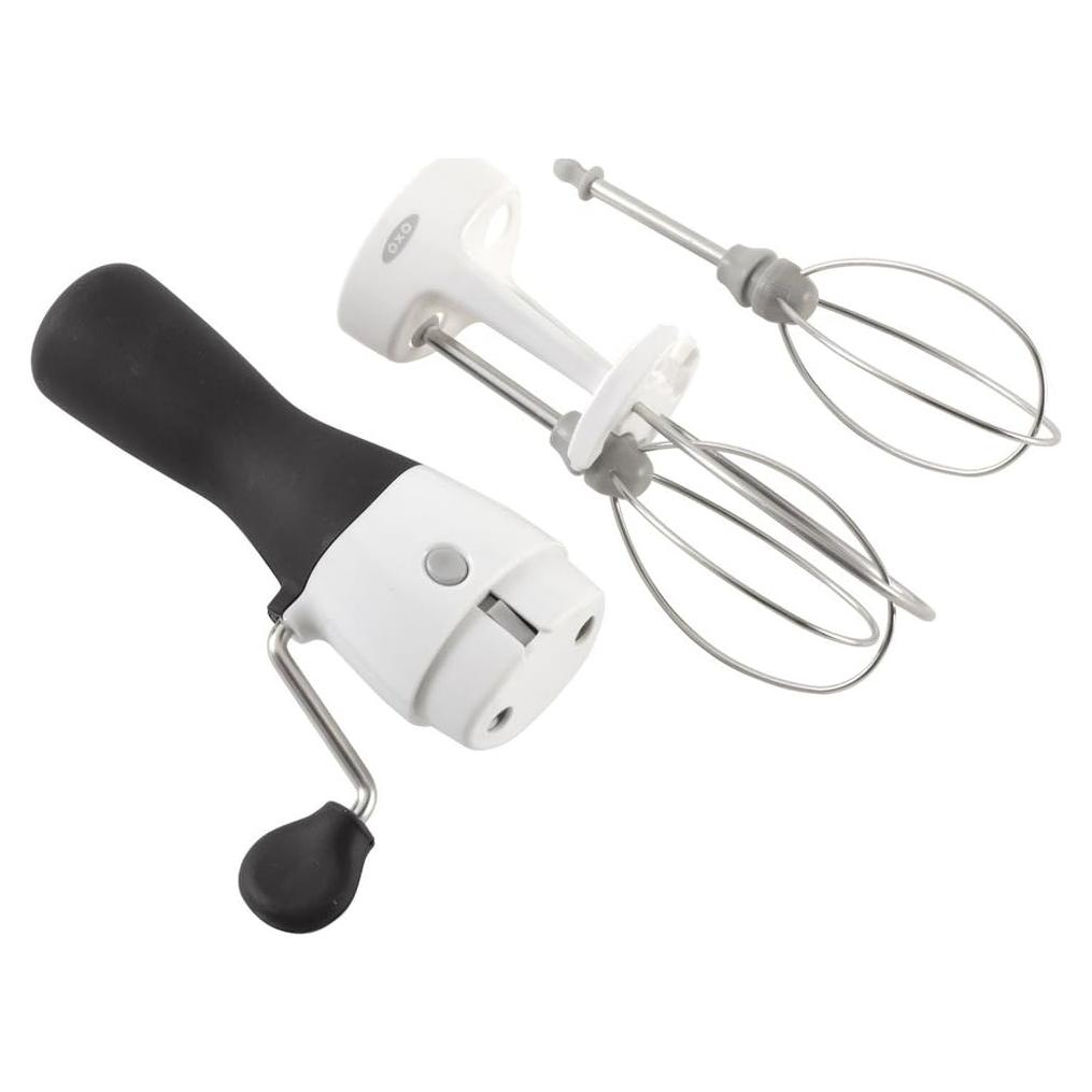 Batidor de Huevos OXO Good Grips, Blanco y Negro, Apto Lavavajillas