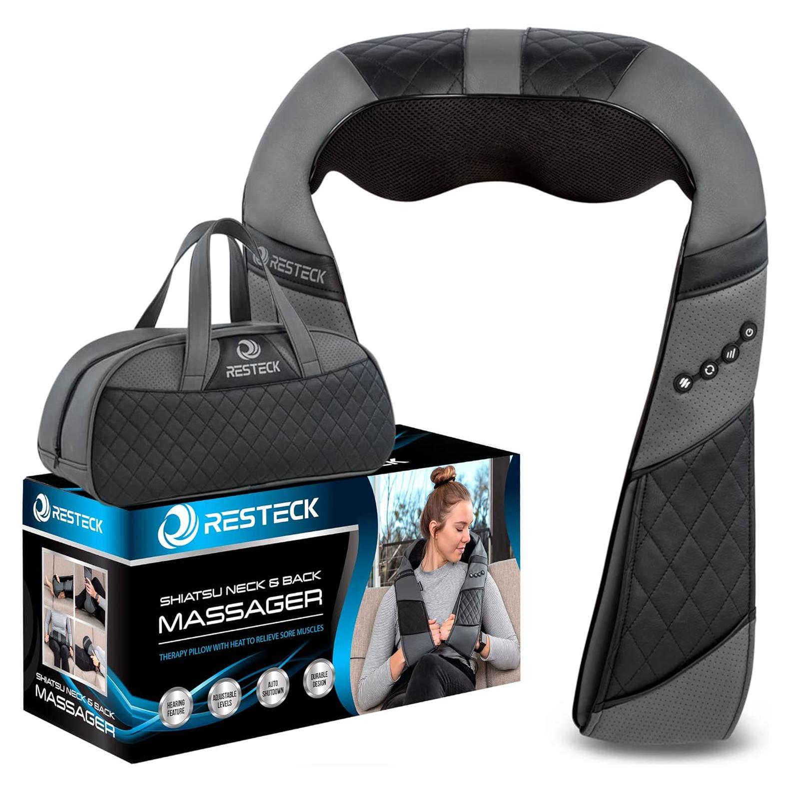 Masajeador Shiatsu RESTECK 3D con Calor - Alivio Muscular