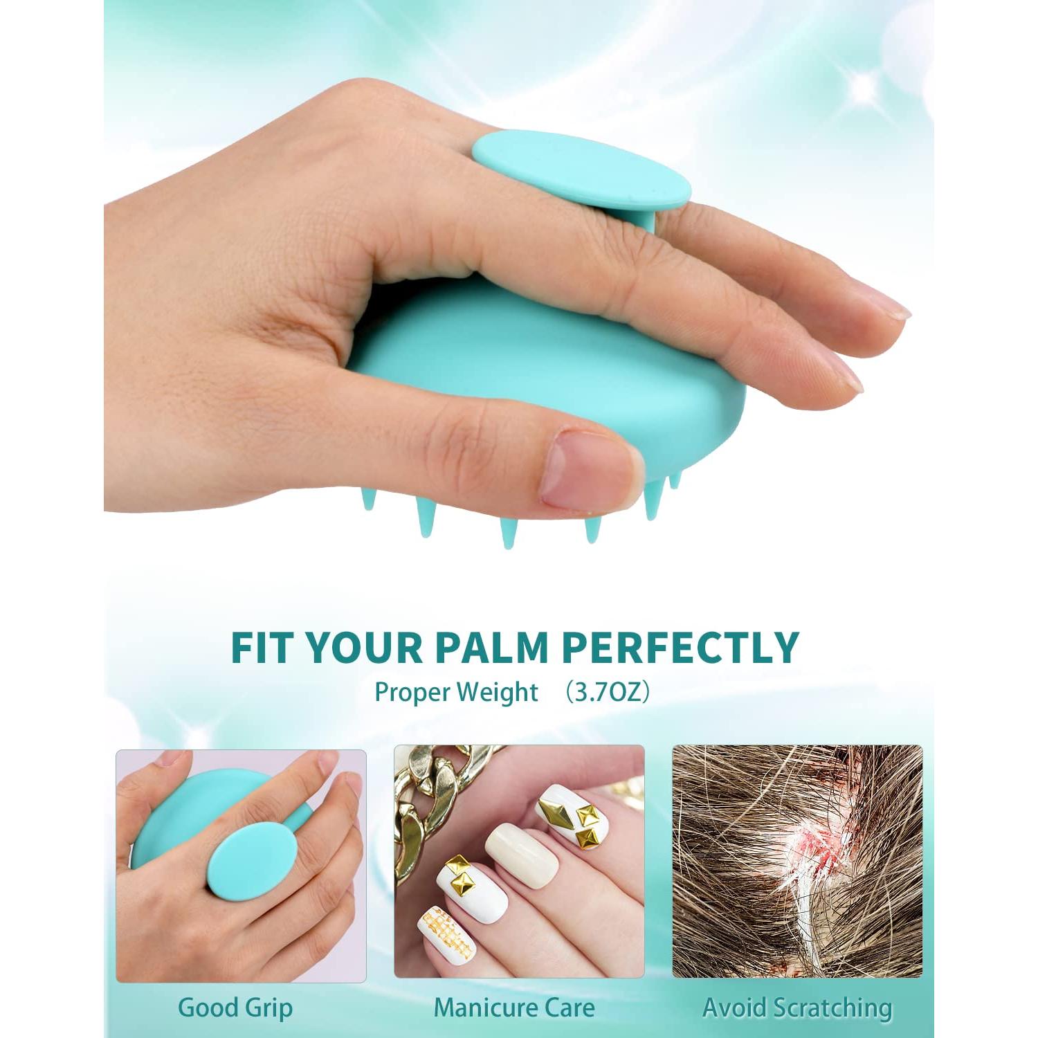 BEAUTLOHAS Cepillo Masajeador de Cuero Cabelludo Verde