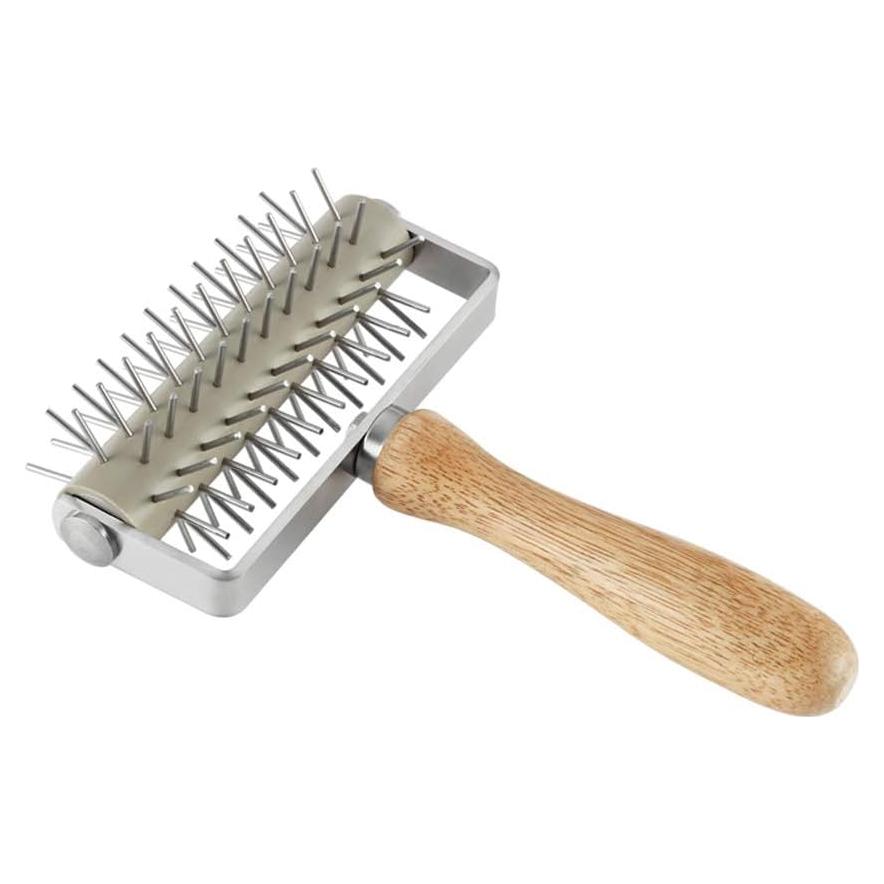 Rodillo de Masa de Acero Inoxidable Akaigu 20.3cm Amarillo