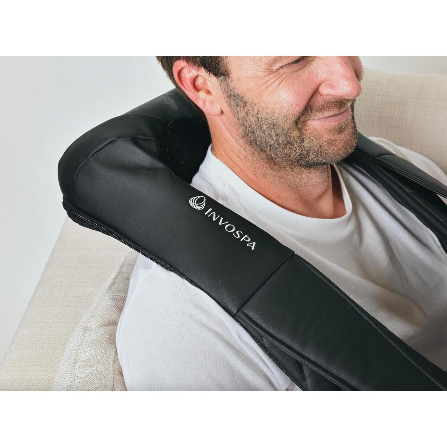 Masajeador Shiatsu InvoSpa TE-889 con Calor y 8 Bolas