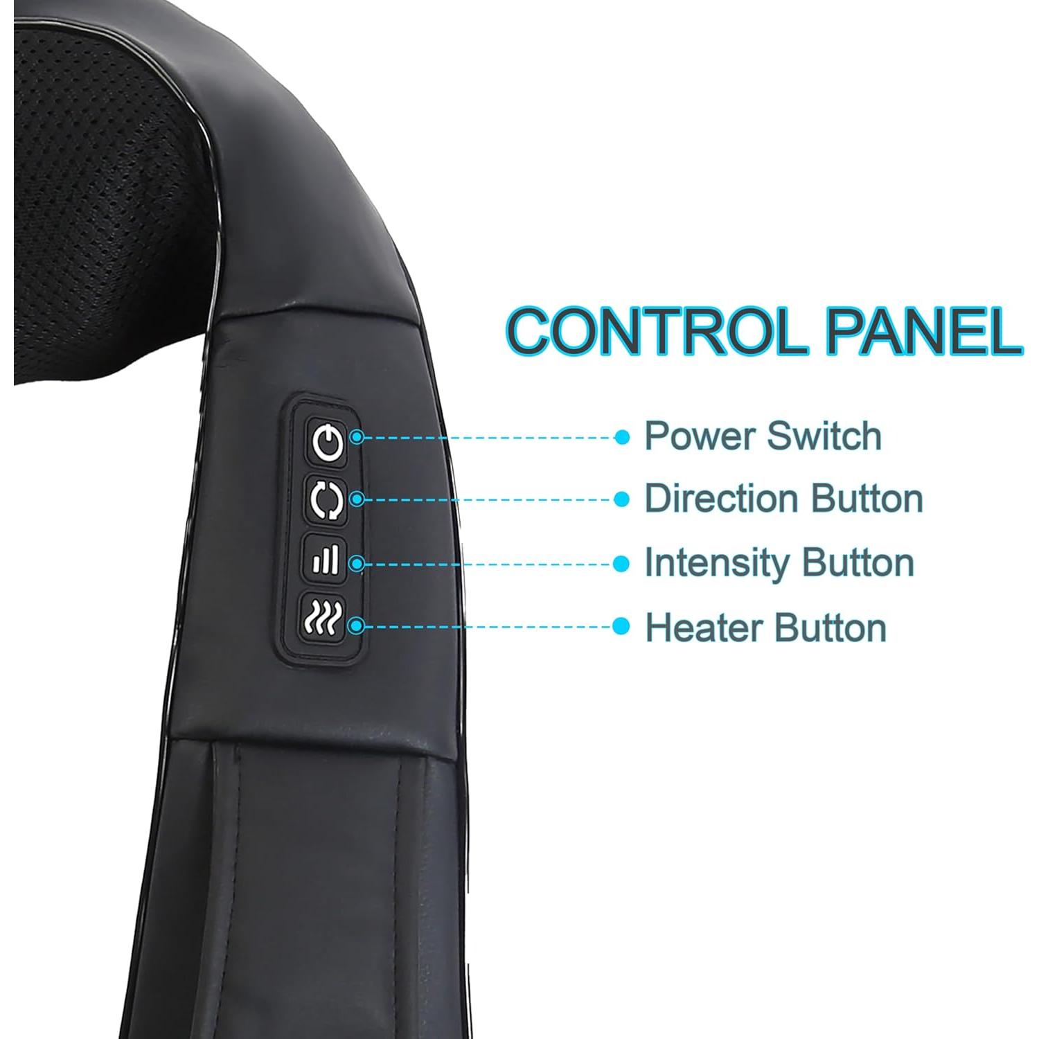 Masajeador Shiatsu InvoSpa TE-889 con Calor y 8 Bolas