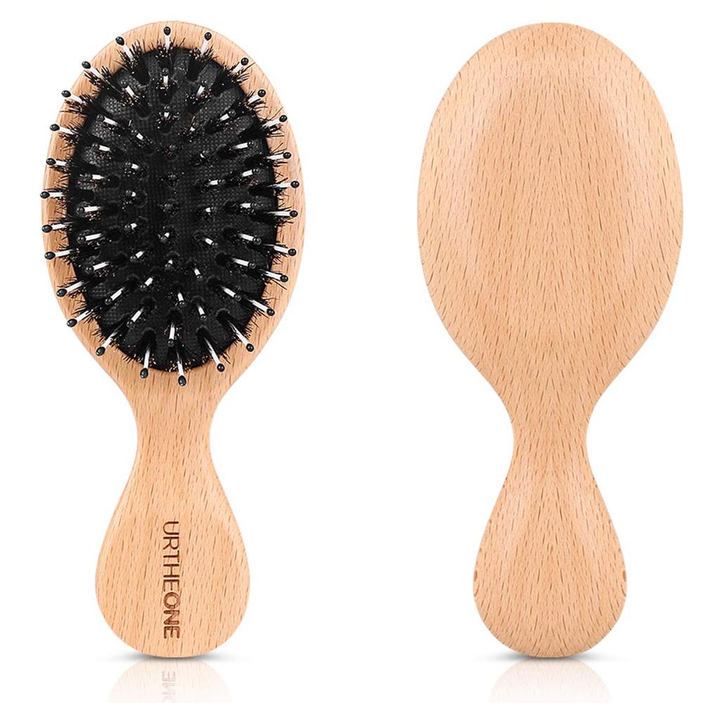 Cepillo de Pelo Mini URTHEONE de Cerda de Jabalí para Todo Tipo de Cabello