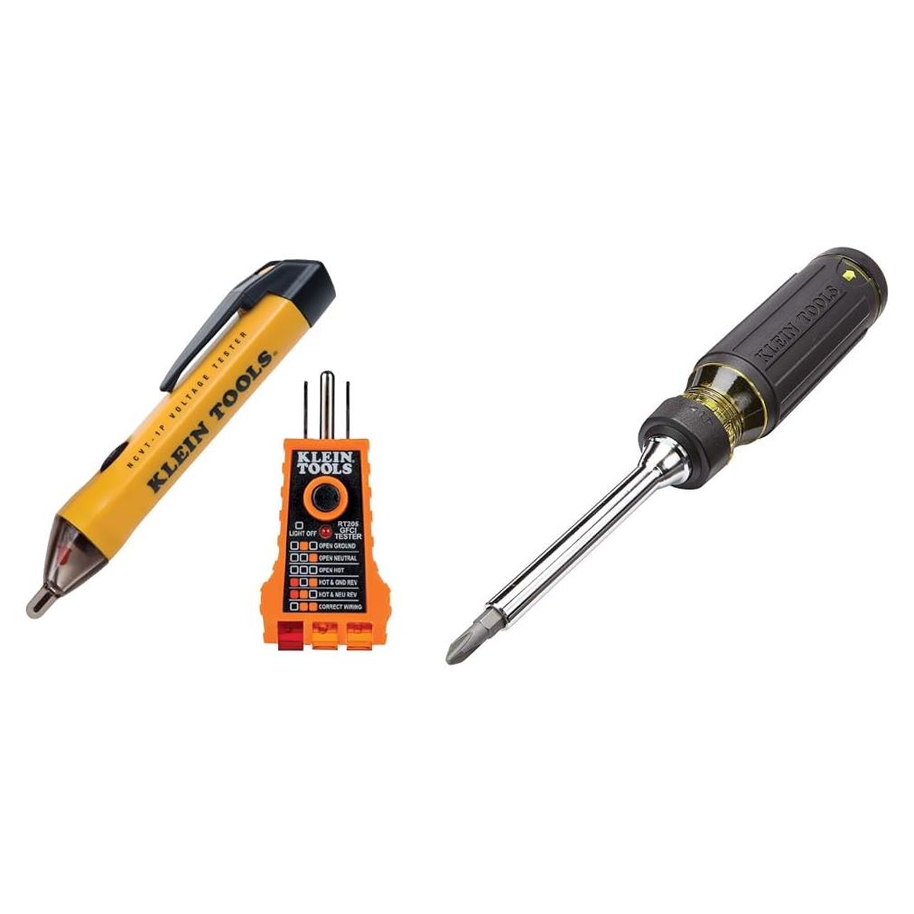 Kit de probador eléctrico Klein Tools NCVT + destornillador 15 en 1