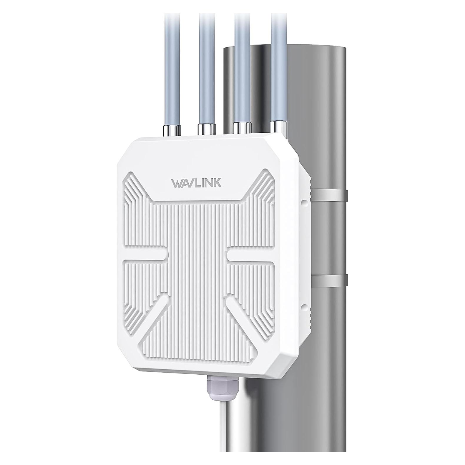 Extensor de WiFi Exterior WAVLINK AX1800 Doble Banda IP67