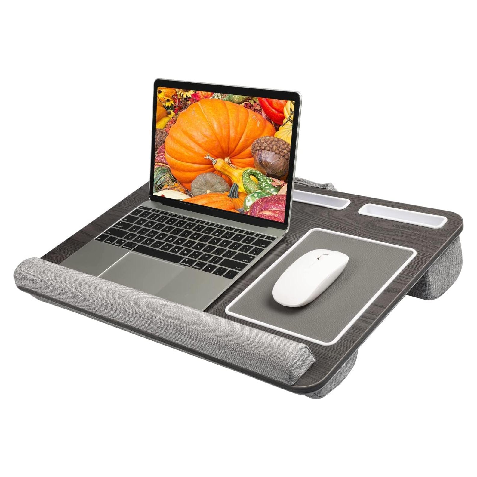 Escritorio de Regazo HUANUO para Laptop 17" Madera Negra