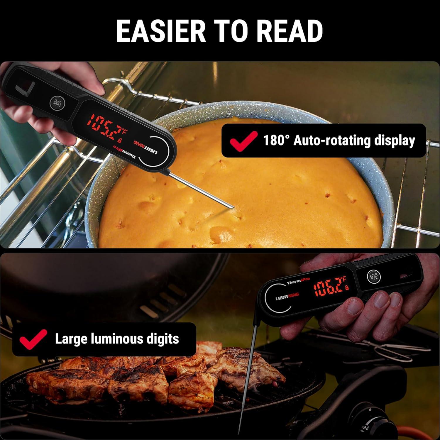 Termómetro de Carne ThermoPro TP622 Digital Rápido 1s