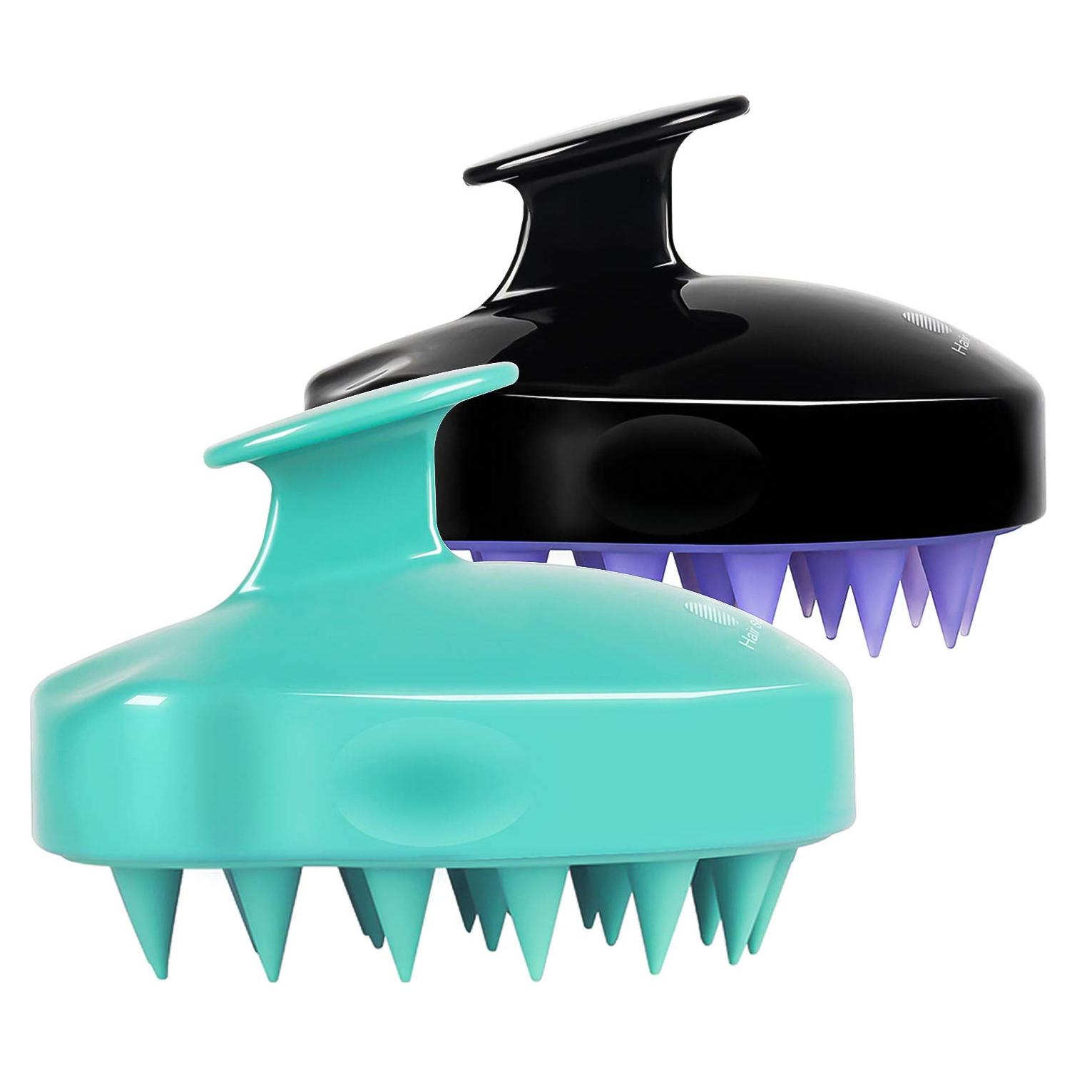 Masajeador de Cuero Cabelludo HEETA 2 Pack Verde y Negro