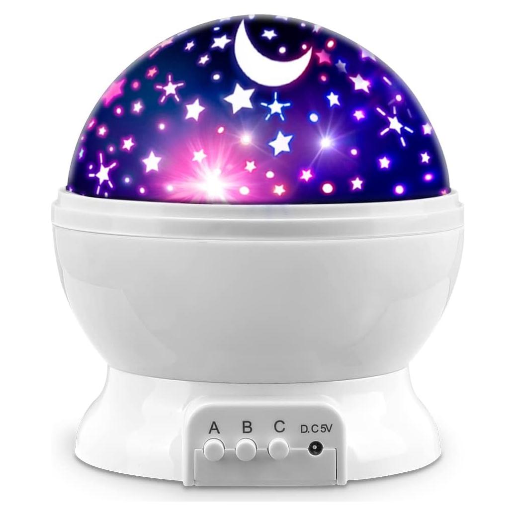 Proyector de Estrellas MOKOQI Luz Nocturna Infantil Blanco