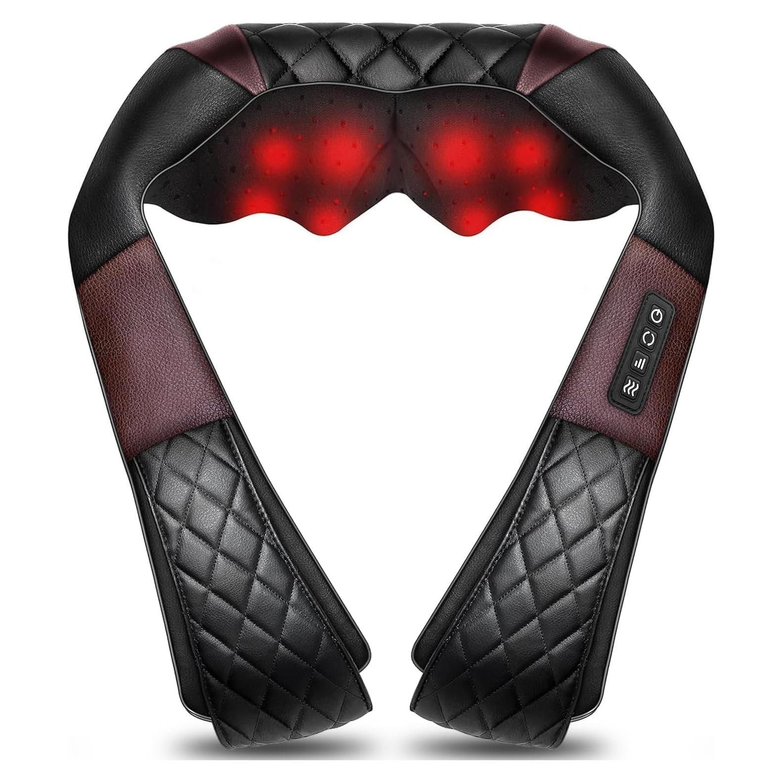 Masajeador de Cuello y Espalda WOQQW 4D con Calor - Alivio Muscular