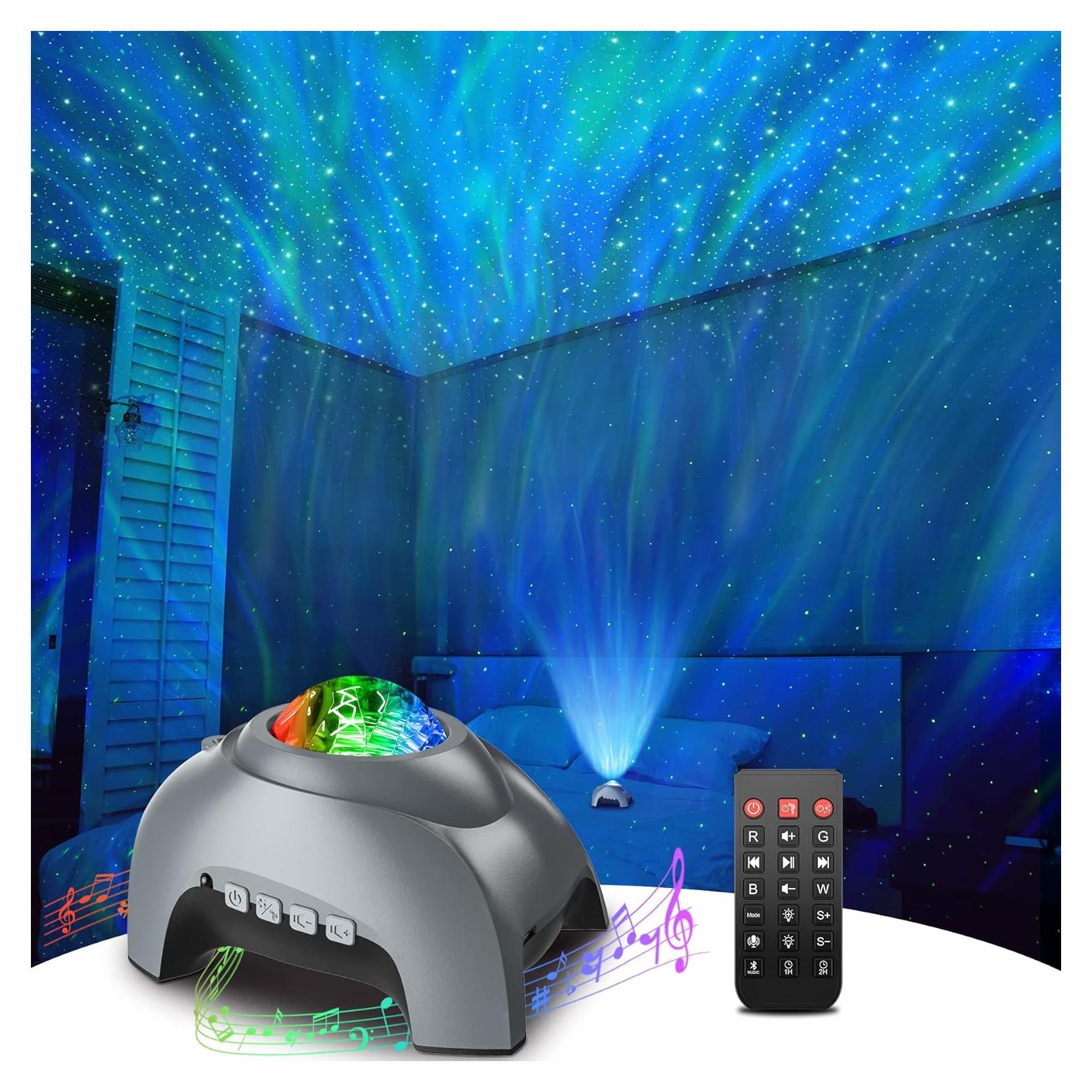 Proyector Galáctico Rossetta 4 en 1 con Ruido Blanco y Bluetooth