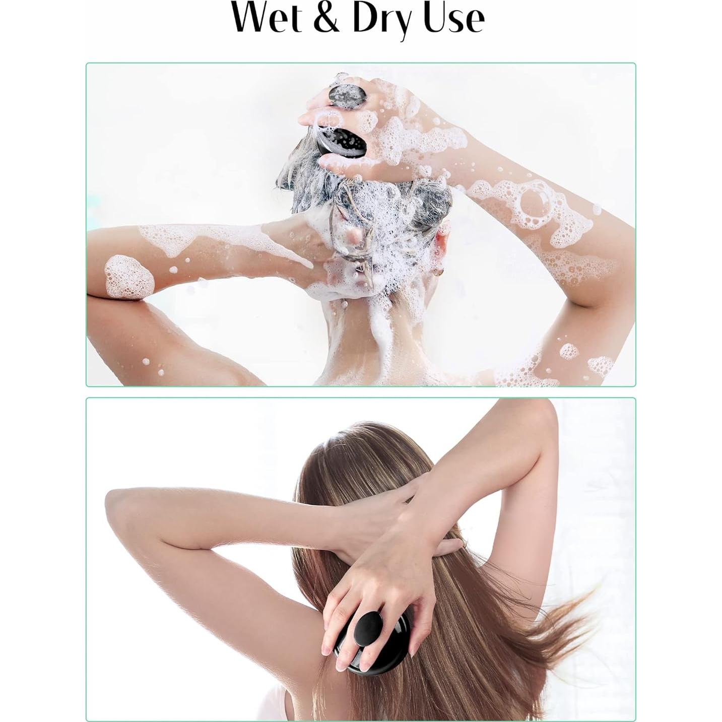 Masajeador de Cuero Cabelludo HEETA HP004DV Negro Suave