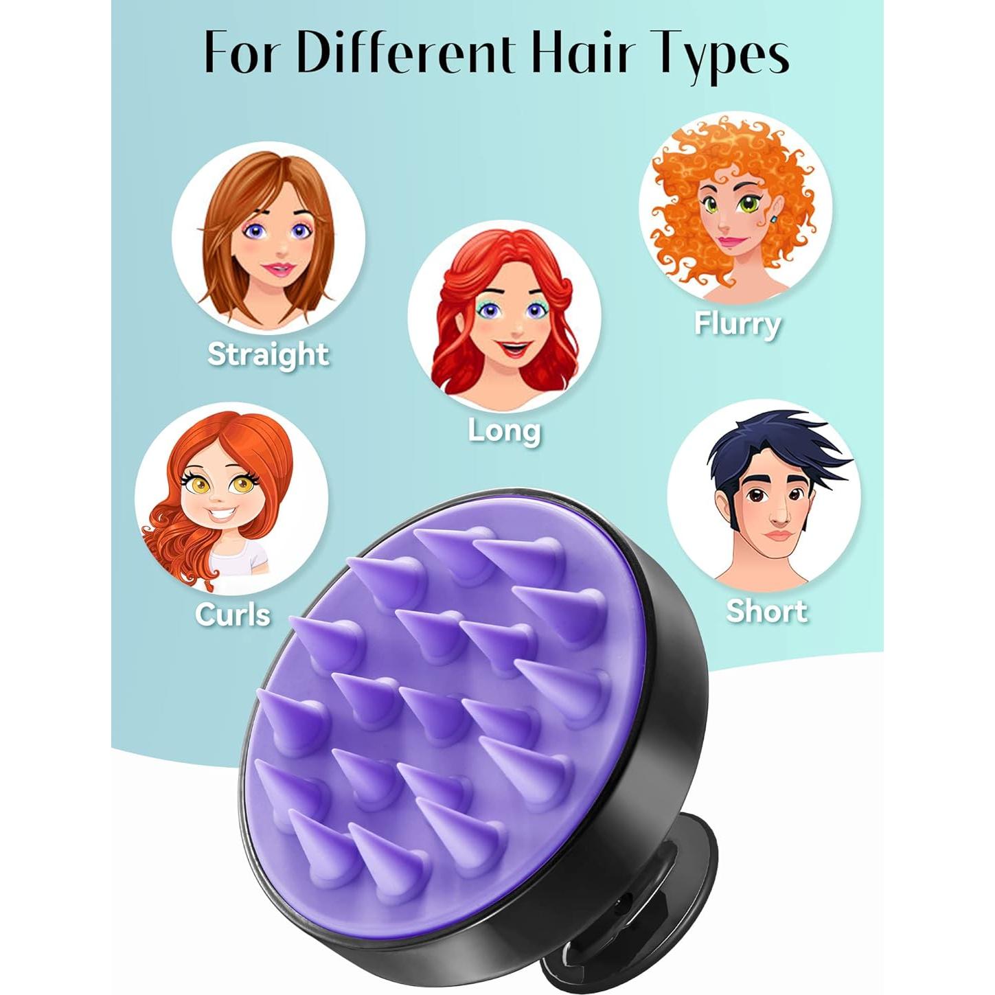 Masajeador de Cuero Cabelludo HEETA HP004DV Negro Suave