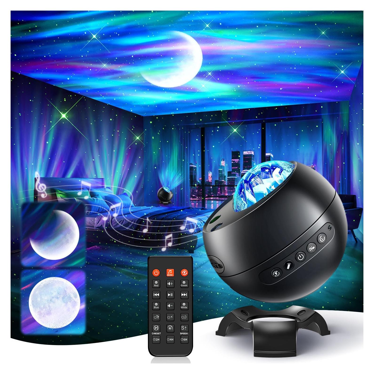 Proyector de Estrellas Galaxy WH-E12A con Bluetooth y 21 Colores