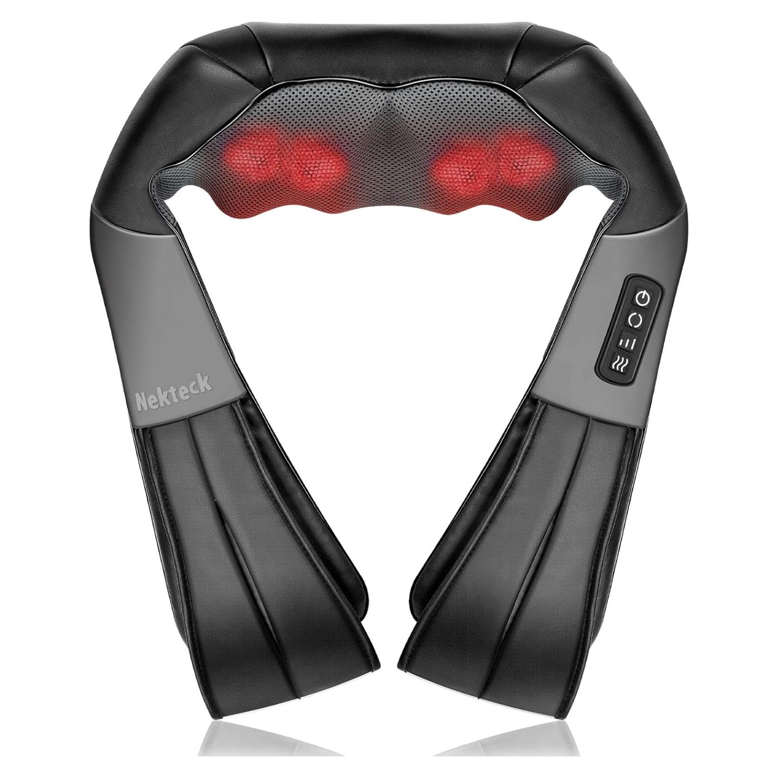 Masajeador de Cuello Nekteck LMS-801 3D con Calor Relajante