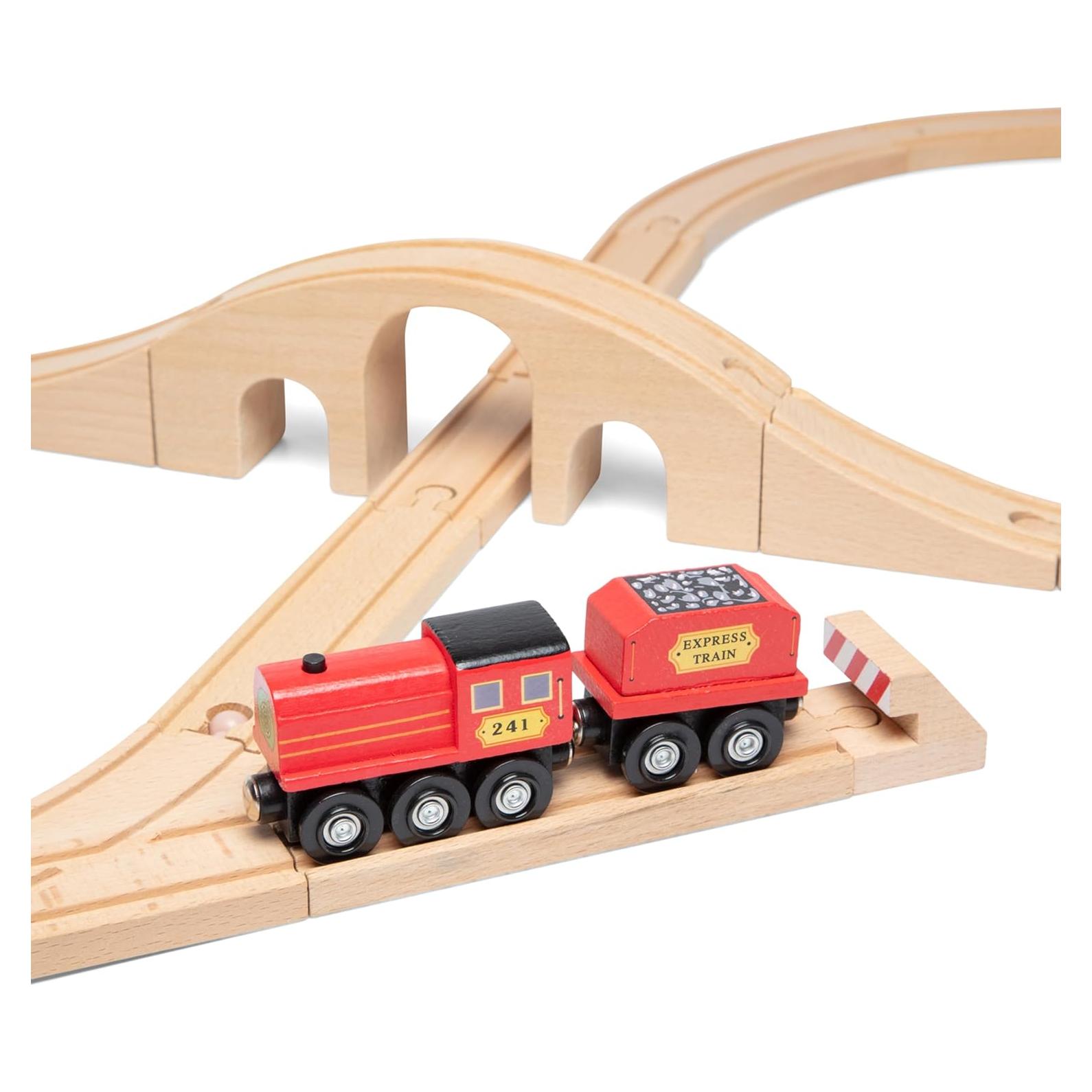 Juego de Tren de Madera Melissa & Doug 22 Piezas