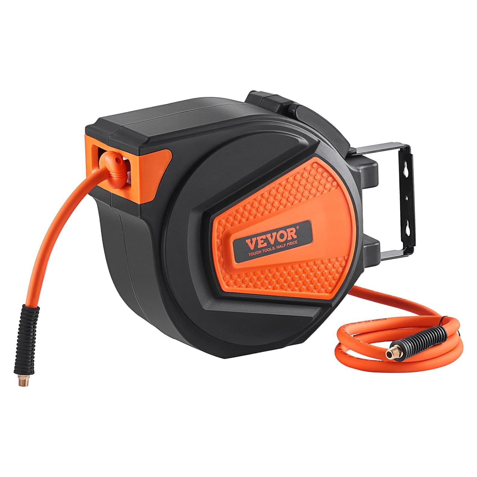 Carrete de Manguera de Aire Retráctil VEVOR 3/8" x 15m 300PSI