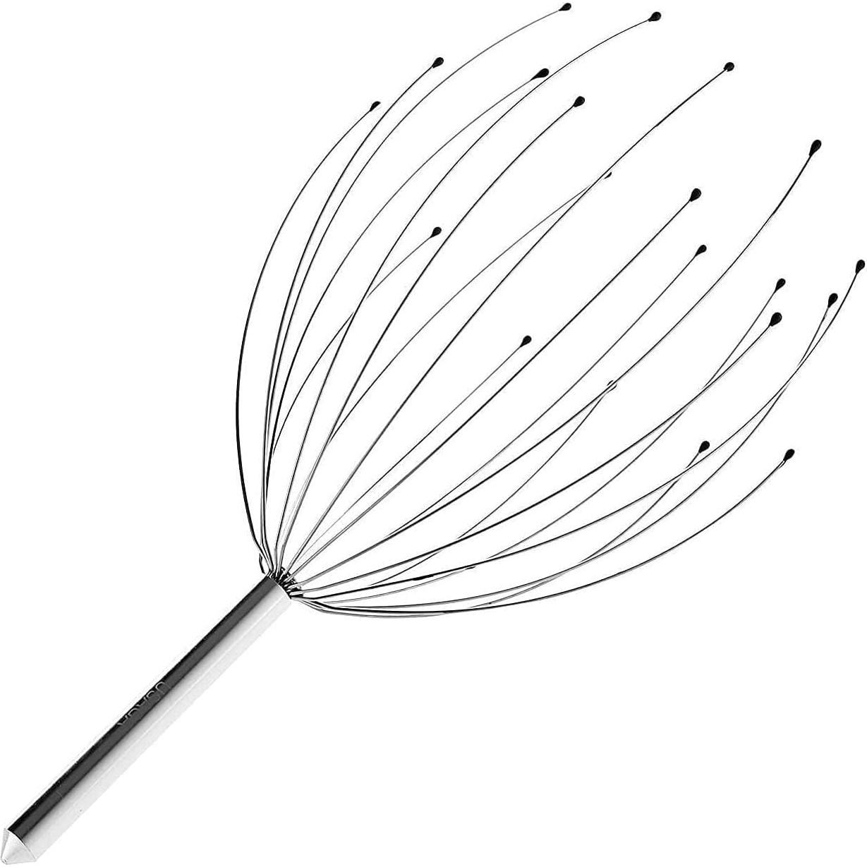 Masajeador de Cabeza USAGA 20 Dedos Plateado para Relajación