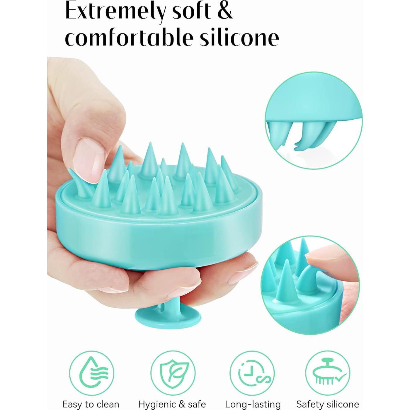 Masajeador de Cuero Cabelludo HEETA Verde para Cabello