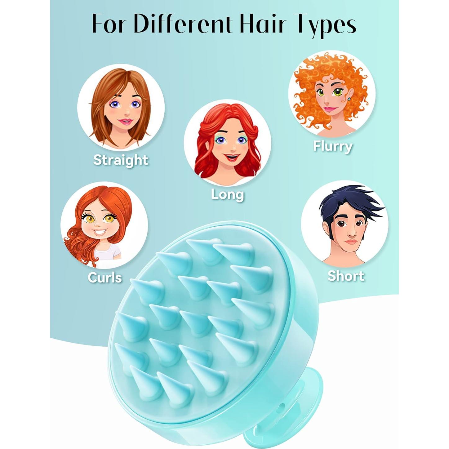 Masajeador de Cuero Cabelludo HEETA Verde para Cabello