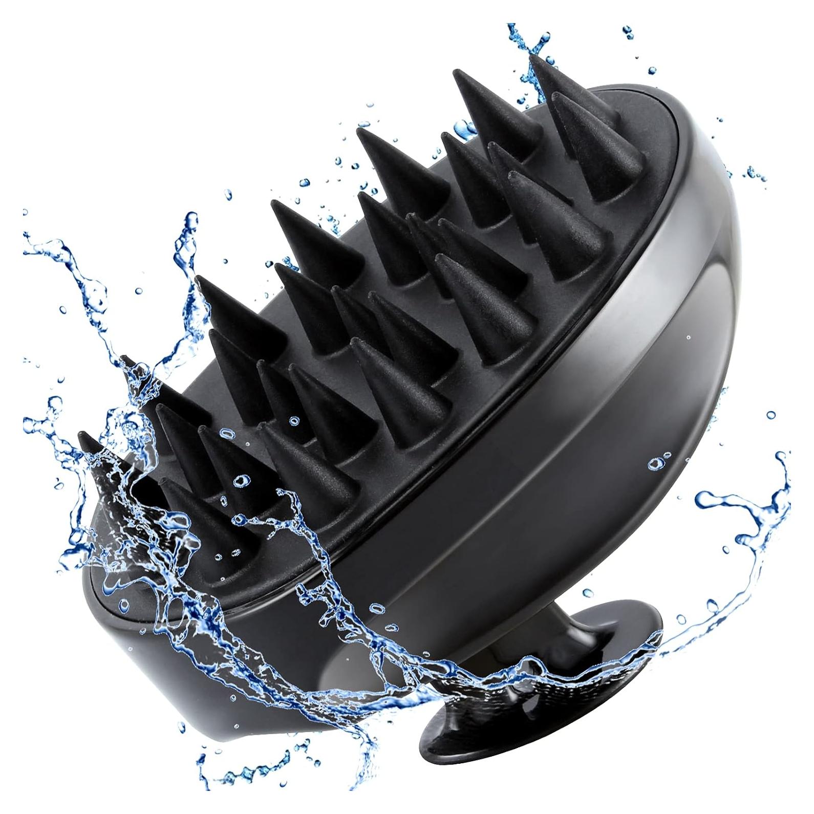 Cepillo Masajeador de Cuero Cabelludo Sosoon Negro 12,7 cm