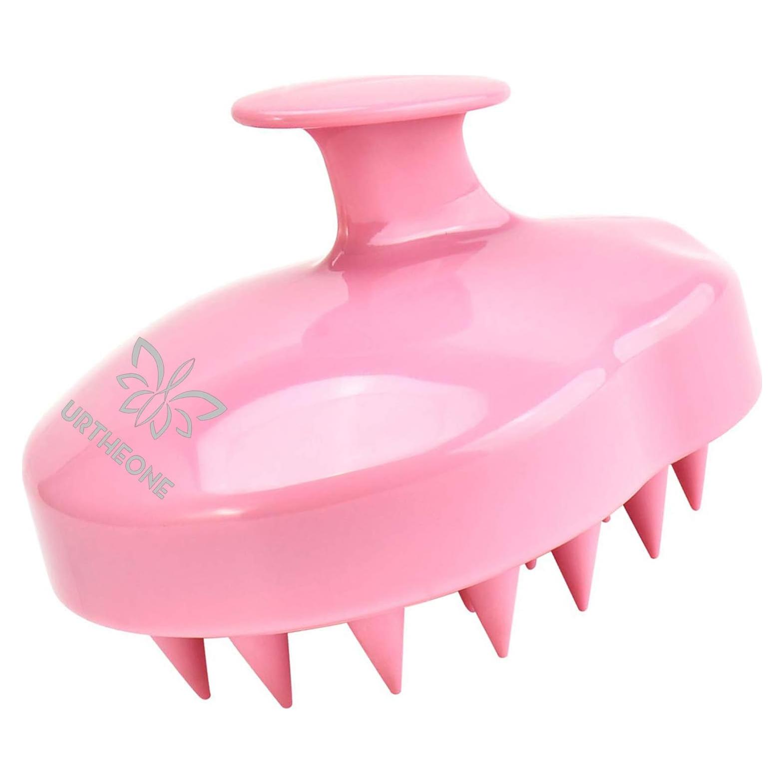 Masajeador de cuero cabelludo URTHEONE Rosa - Silicona Suave