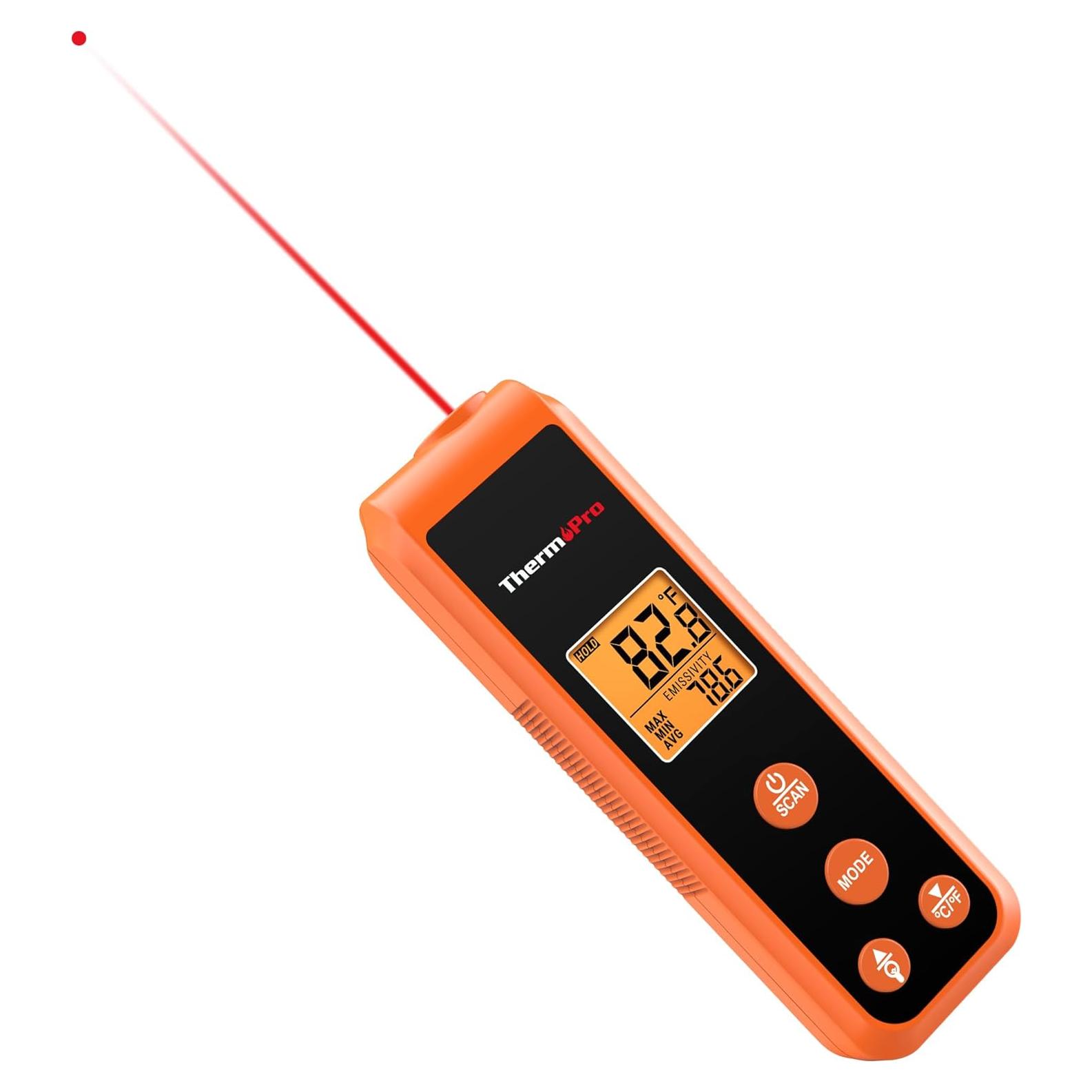 Termómetro Infrarrojo ThermoPro TP410 Sin Contacto 550°C