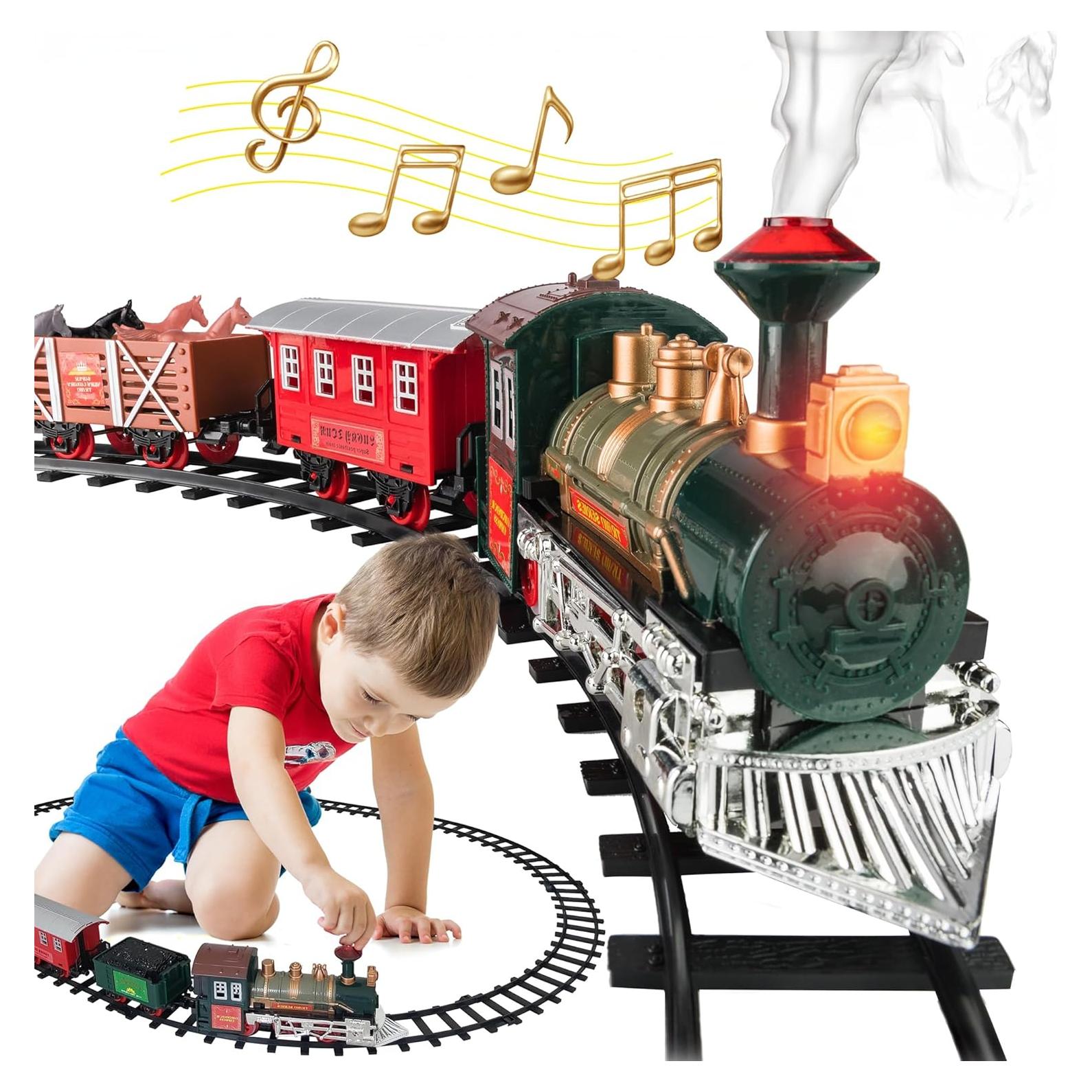 Juego de Tren Eléctrico Atlasonix 1901 con Luces y Sonidos