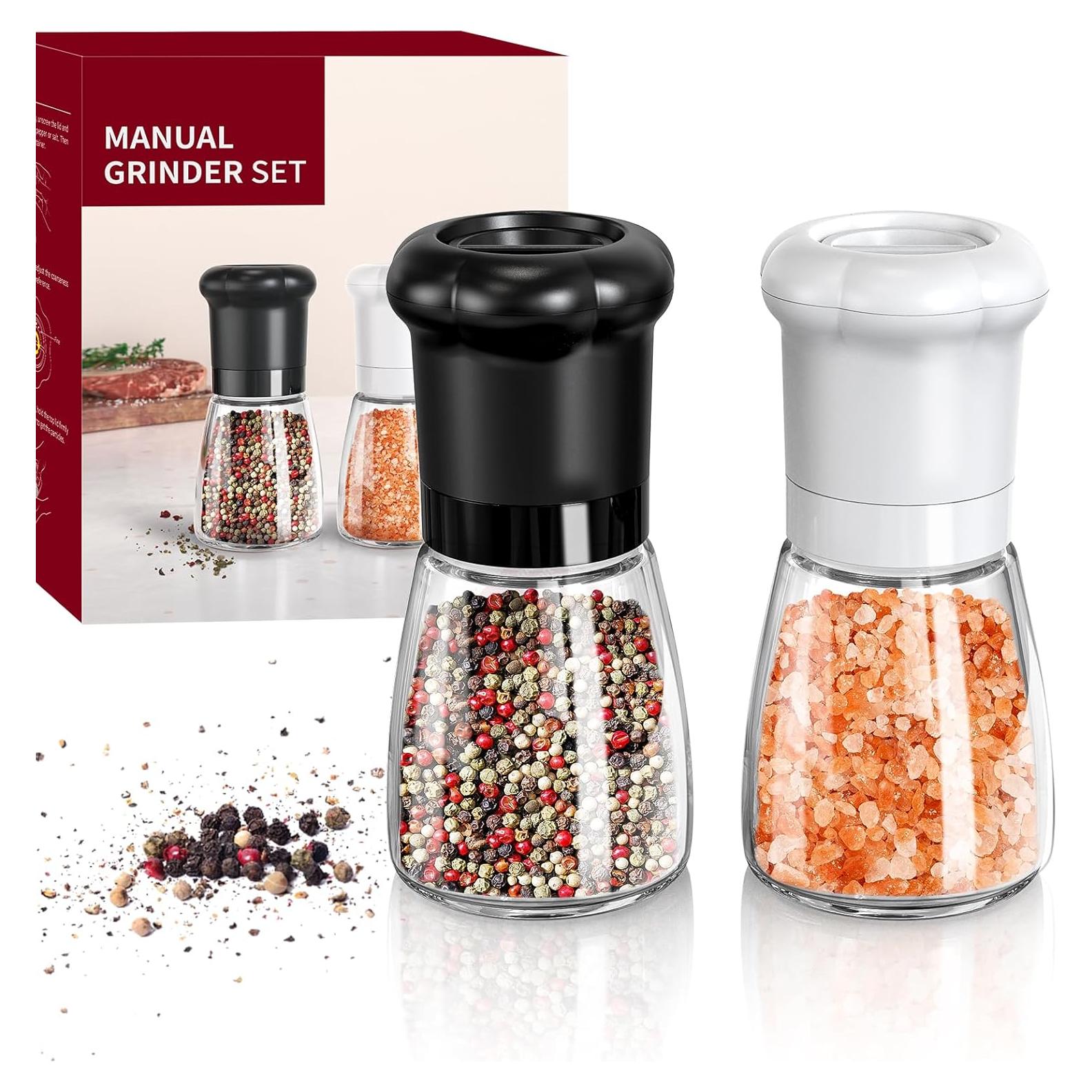 Juego de Molinillos de Sal y Pimienta CIRCLE JOY 180ml Manual