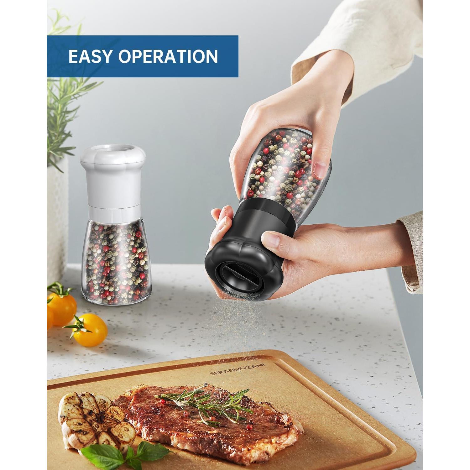 Juego de Molinillos de Sal y Pimienta CIRCLE JOY 180ml Manual