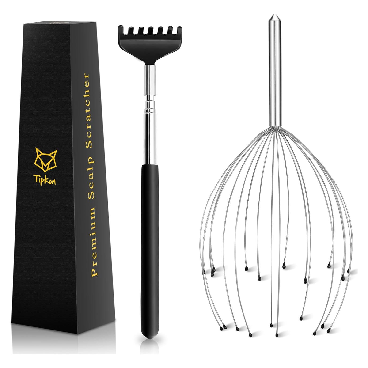 Masajeador de Cabeza TIPKON 20 Dedos Plateado