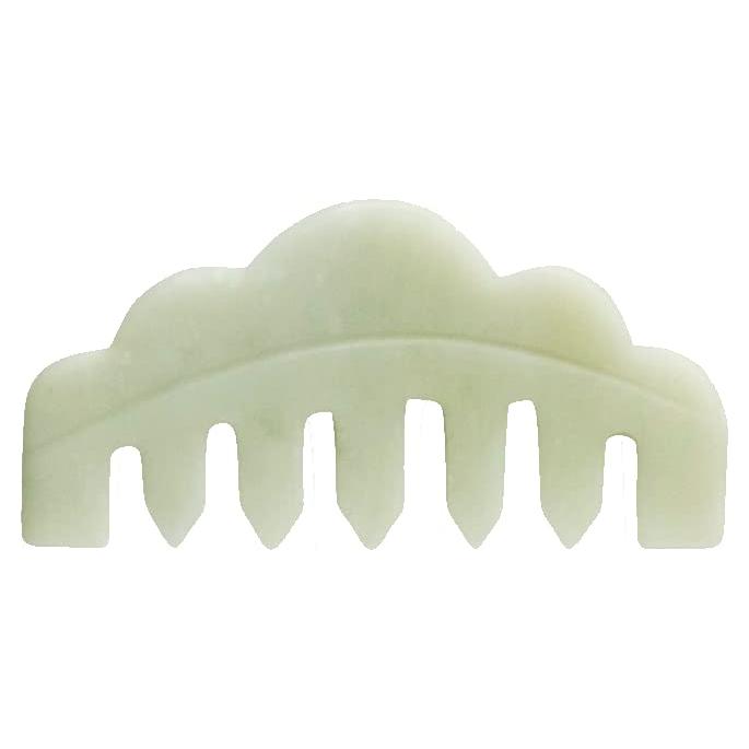 Peine de Jade Natural Mount Lai - Masajeador Gua Sha