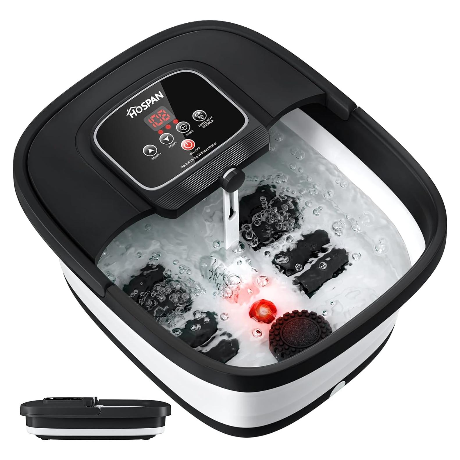 Spa de pies HOSPAN plegable con calor y masaje shiatsu