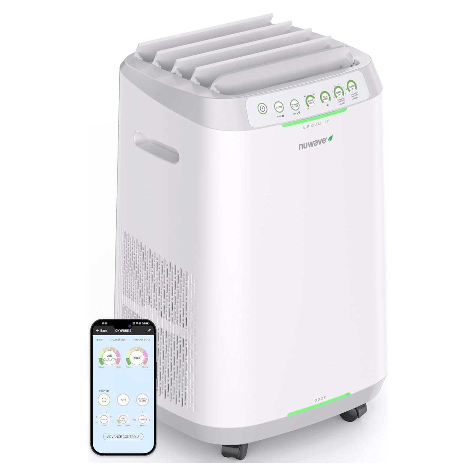 Purificador de Aire Nuwave OxyPure ZERO, 186 m², Filtros Lavables