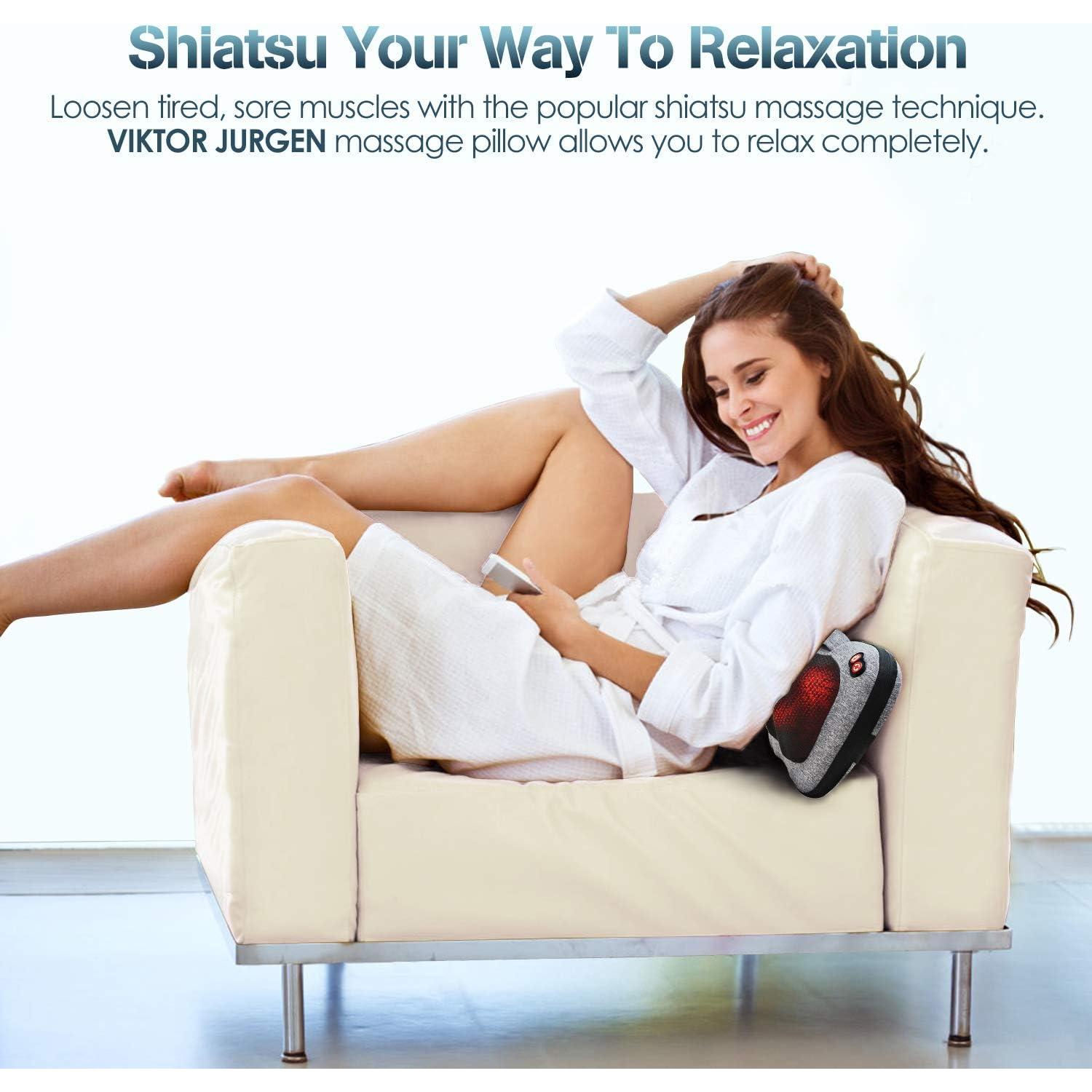 Masajeador de Espalda Shiatsu VIKTOR JURGEN 3D con Calor