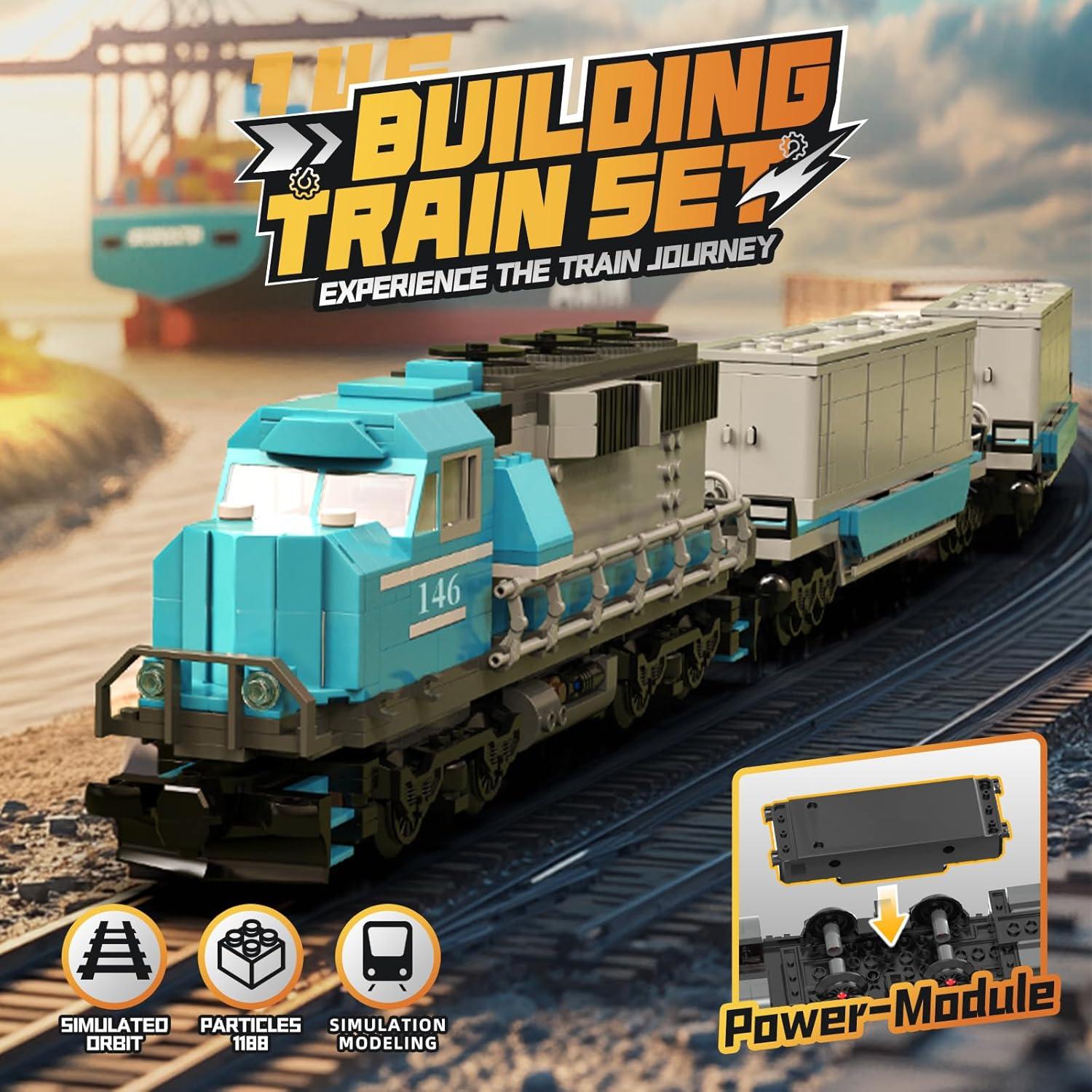 Juego de Bloques de Tren Motorizado Chenghai 1078 Piezas