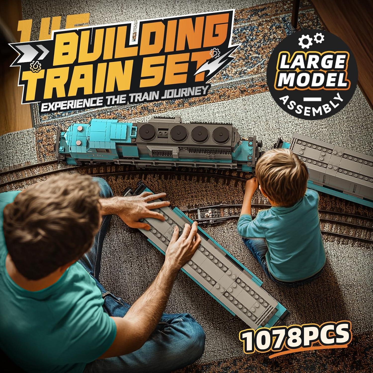 Juego de Bloques de Tren Motorizado Chenghai 1078 Piezas