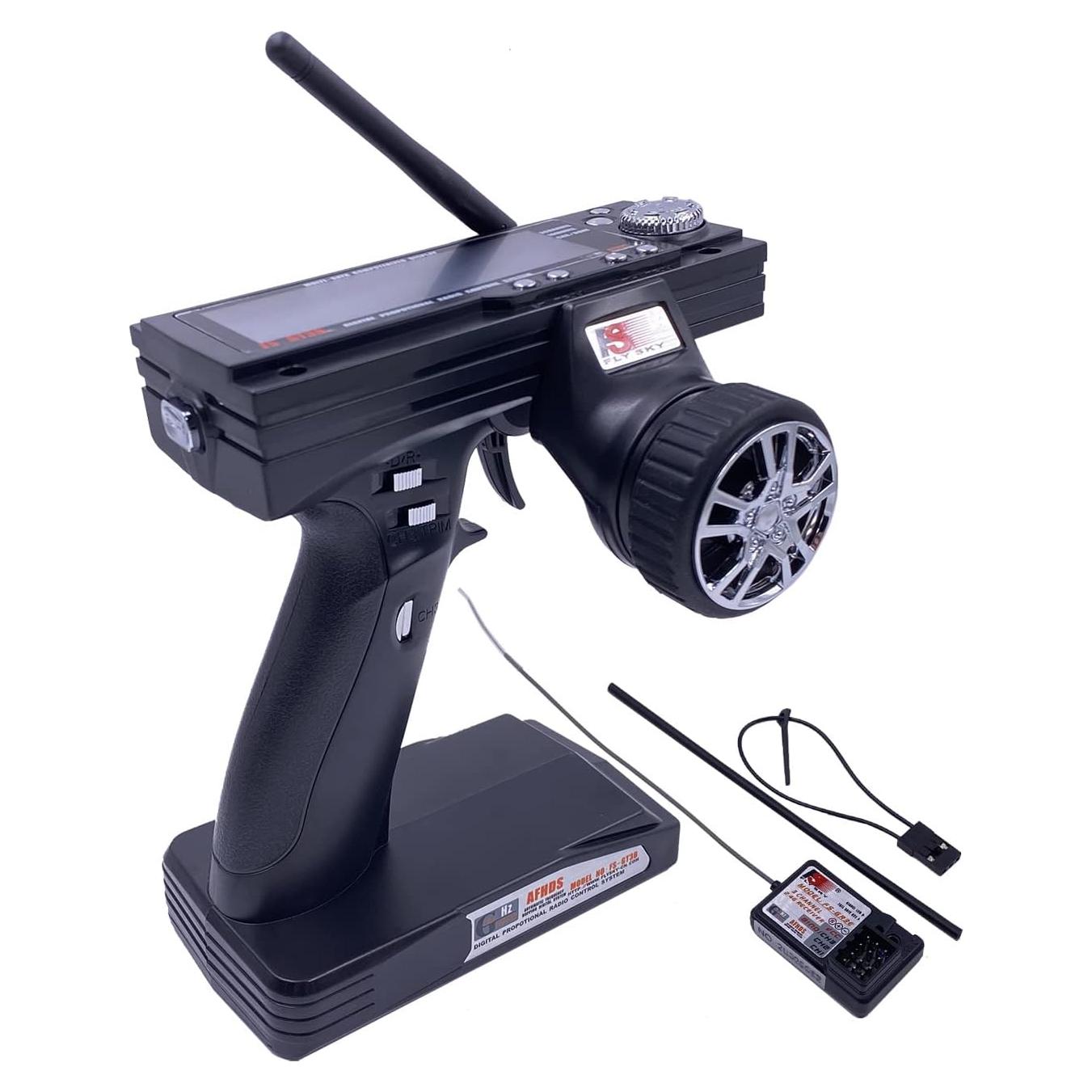 Transmisor y Receptor RC Flysky FS-GT3B 3 Canales 2.4GHz