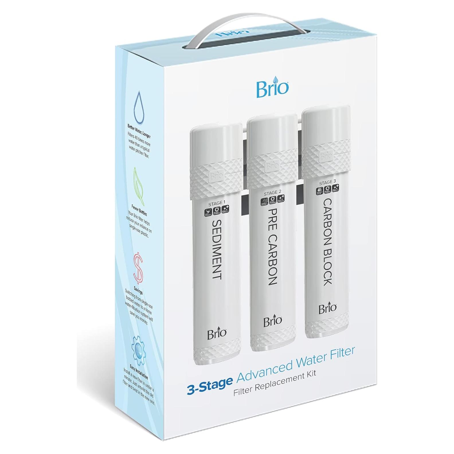 Kit de Filtro 3 Etapas Brio para Dispensadores de Agua