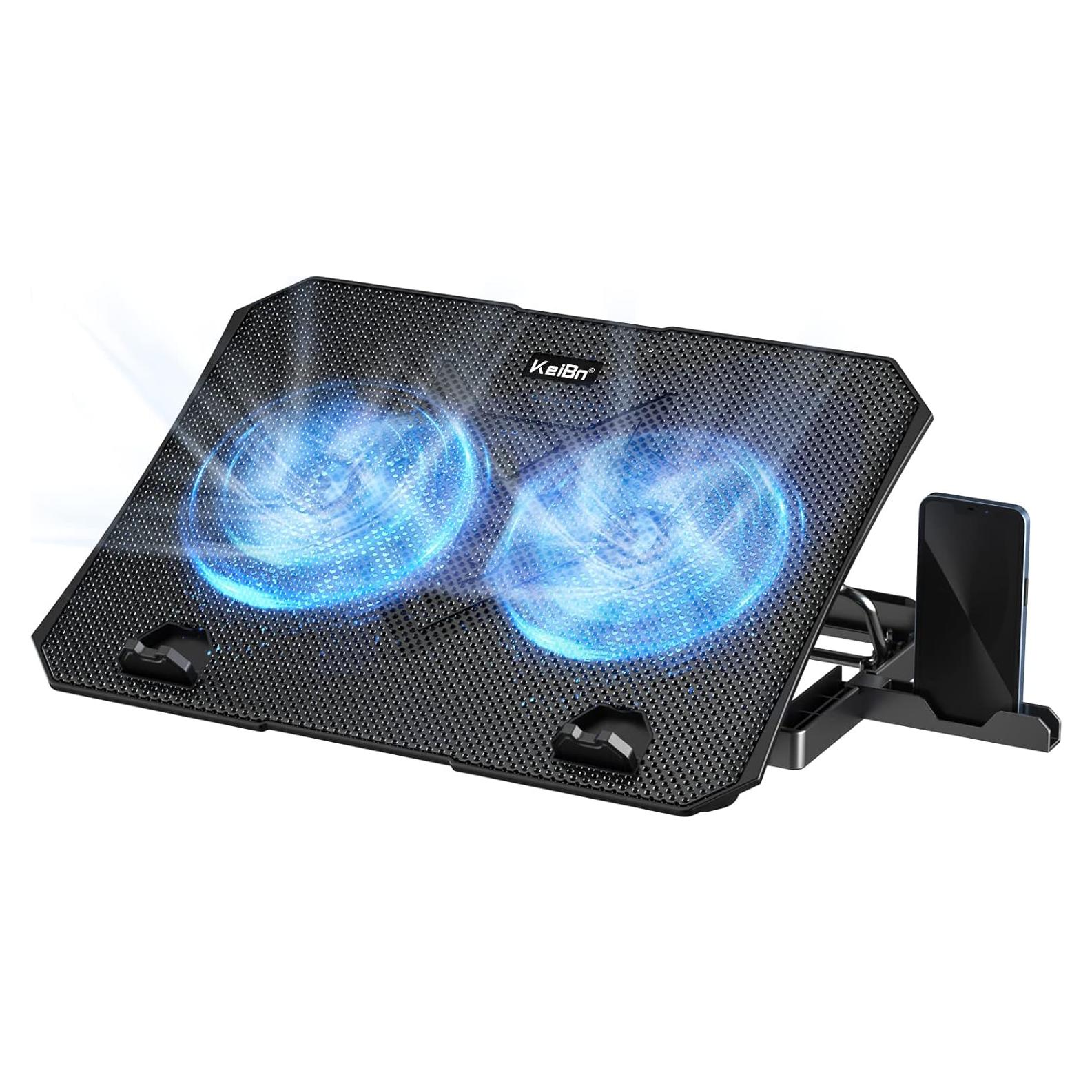 Base de Enfriamiento para Laptop KeiBn S039 2 Ventiladores 10-15.6"