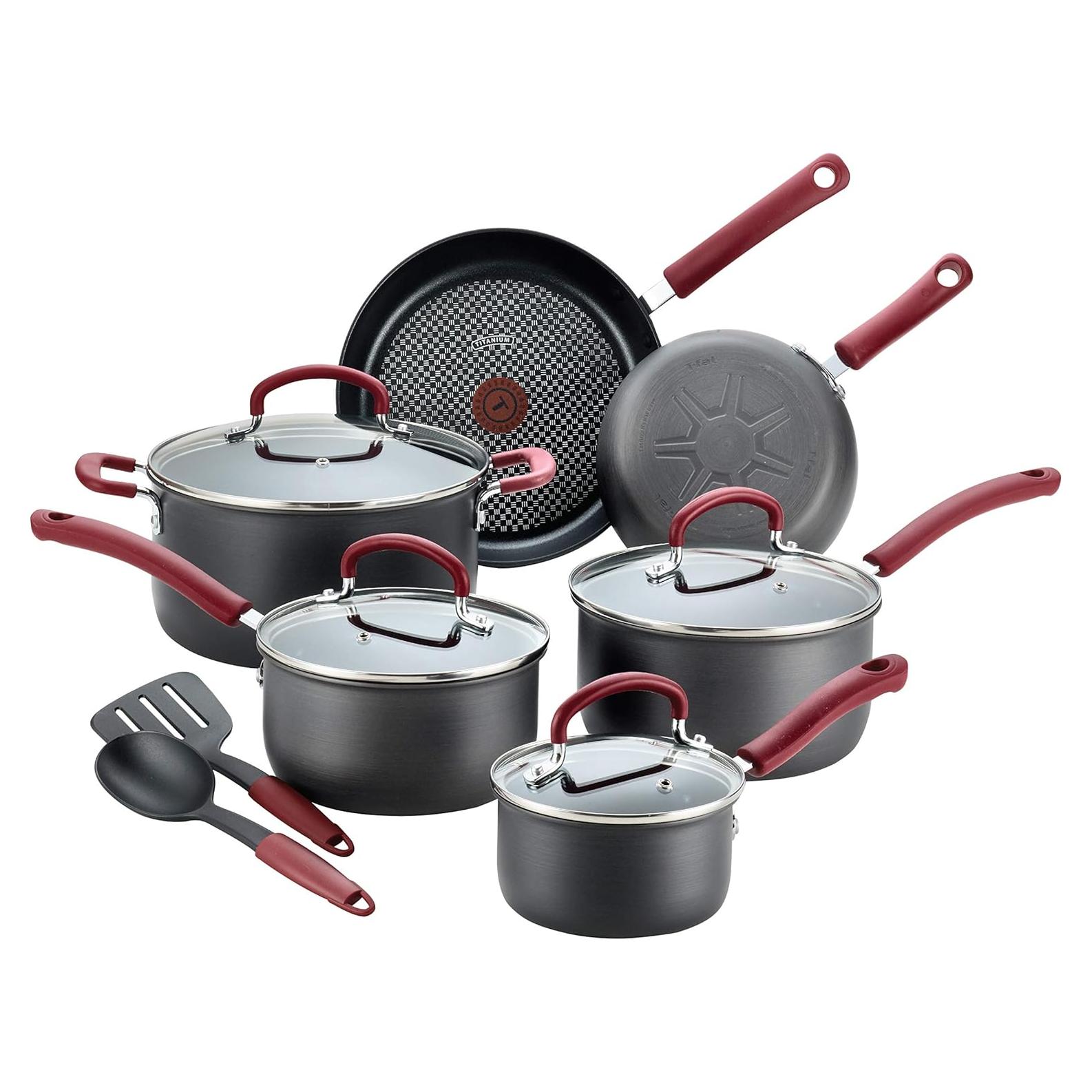 Juego de Utensilios de Cocina T-fal 12 Piezas Antiadherente