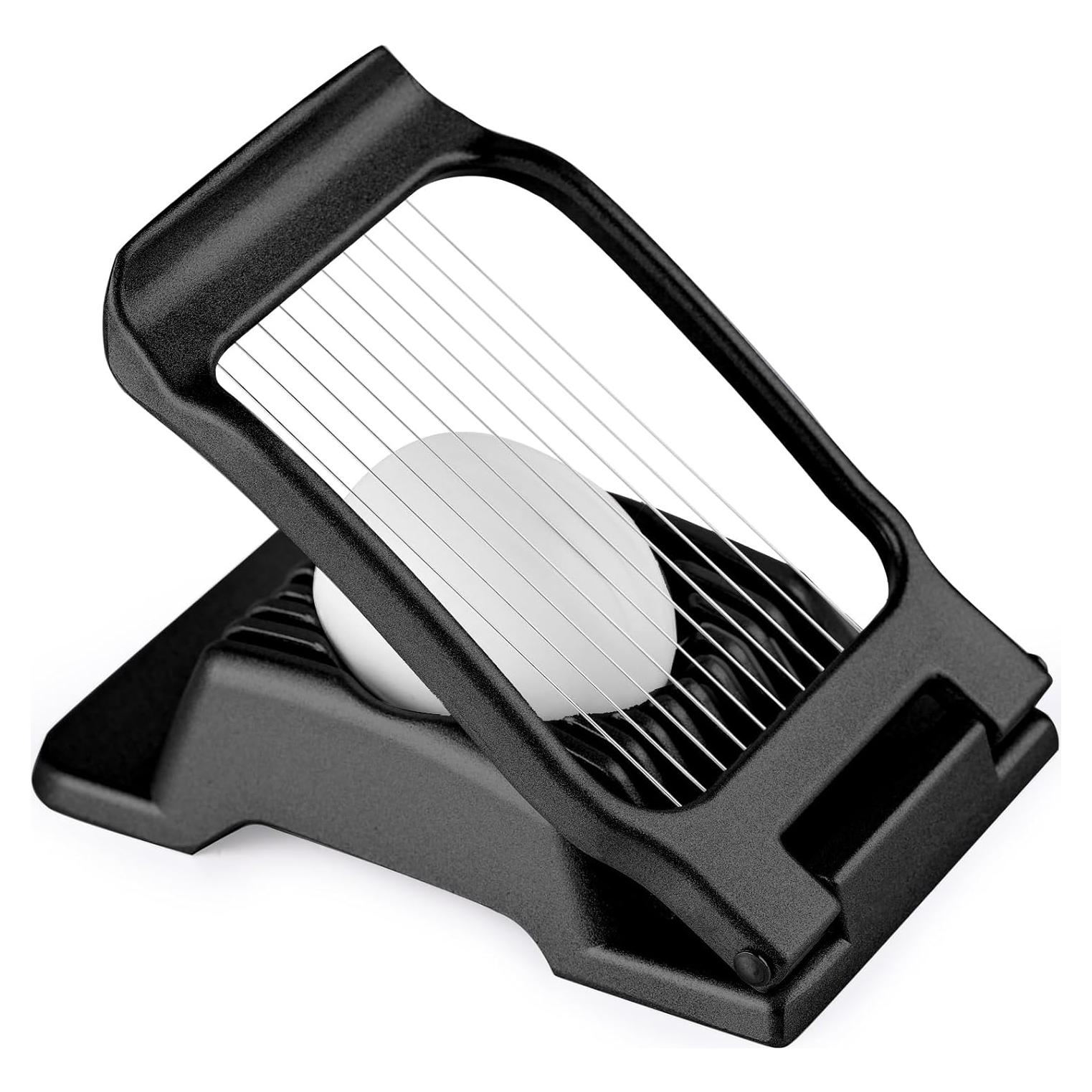 Cortador de Huevos Yuzxaun de Acero Inoxidable Negro