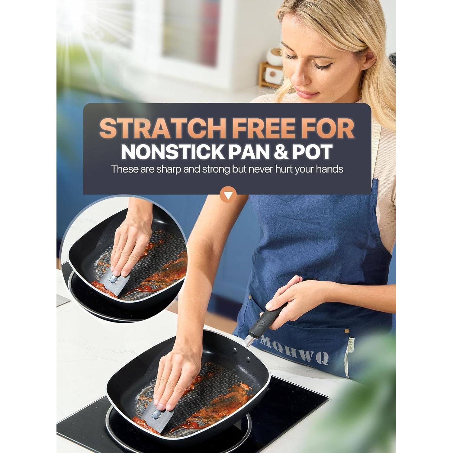 Raspador de Sartenes CLUEAPOP 5 Pcs Plástico Resistente