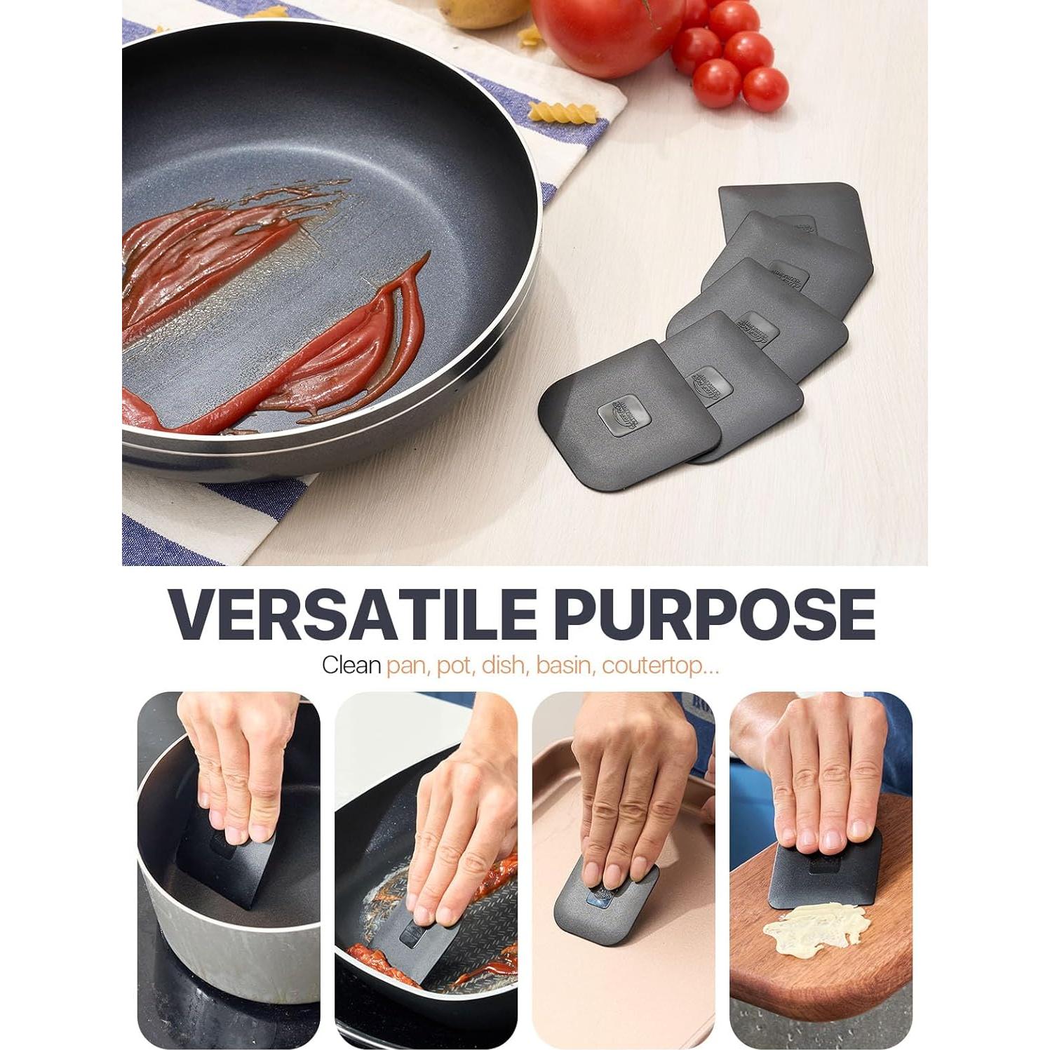 Raspador de Sartenes CLUEAPOP 5 Pcs Plástico Resistente