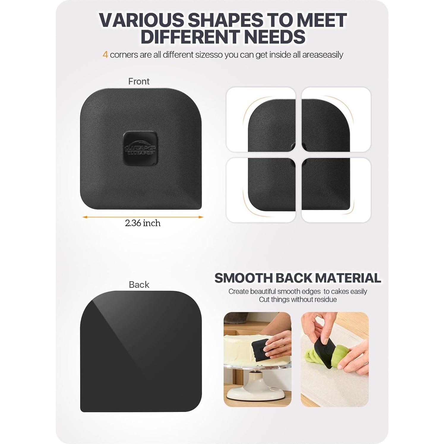 Raspador de Sartenes CLUEAPOP 5 Pcs Plástico Resistente