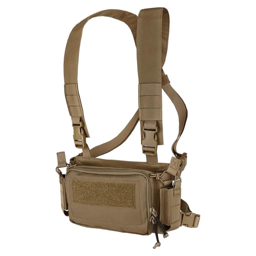 Chaleco Táctico KRYDEX con Inserto Triple y Pouch Multiusos